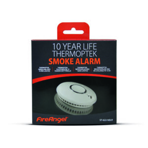 FireAngel thermoptek palovaroitin 10 vuoden paristolla