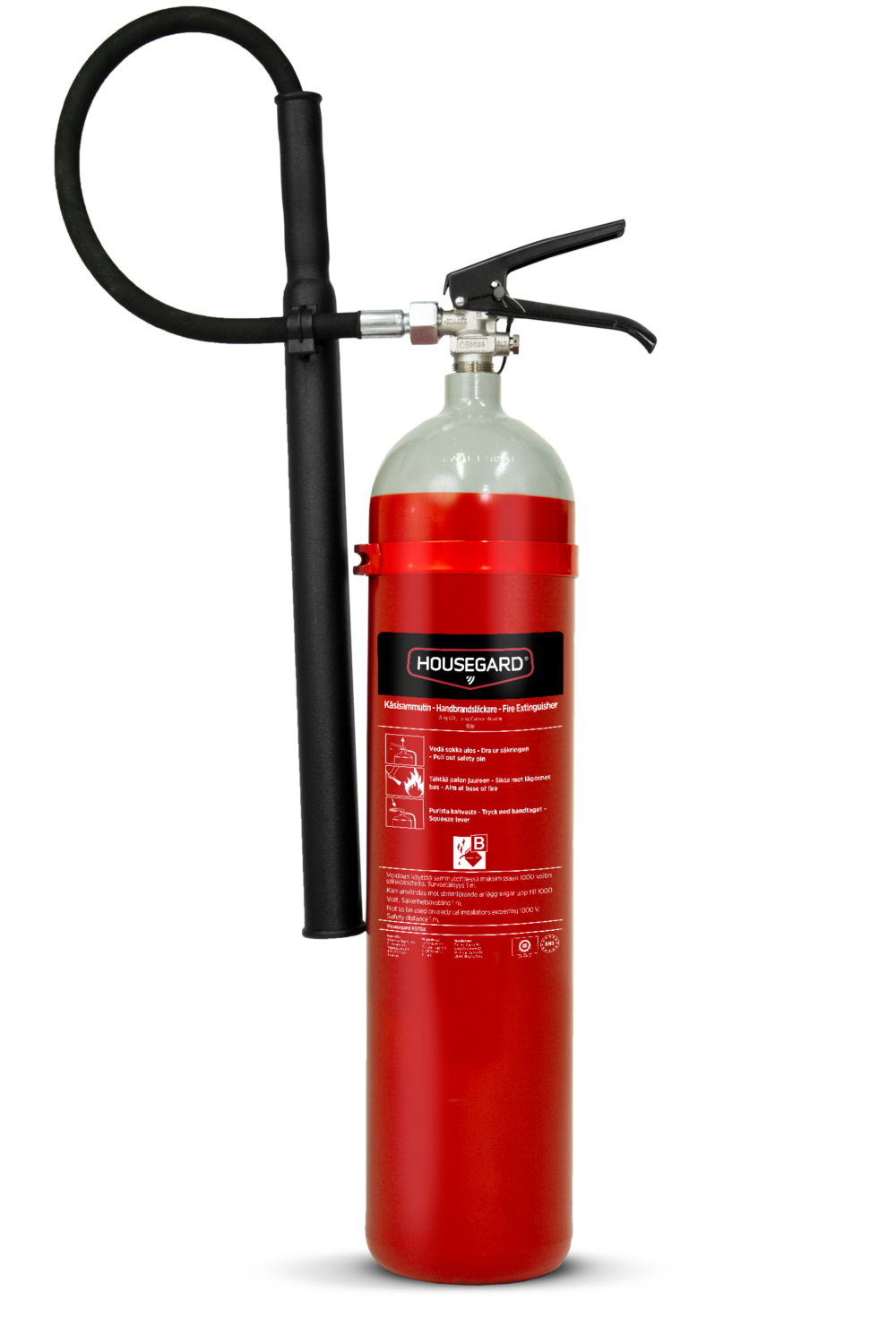 Puhtaasti sammuttava sammutin