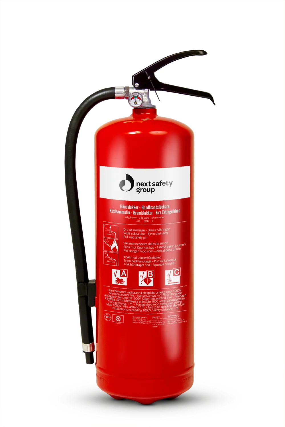 Next safety group 43A 233B C sammutin