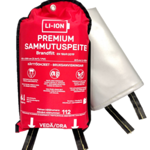 LI-ION -akku-sammutuspeite kestää poikkeuksellisen korkeita lämpötiloja