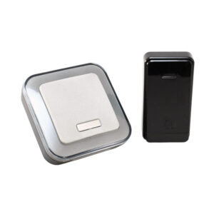 Verkkovirralla ja kineettisellä painonapilla toimiva langaton ovikello