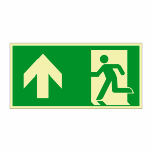 Jälkivalaiseva poistumisreitti -merkki
