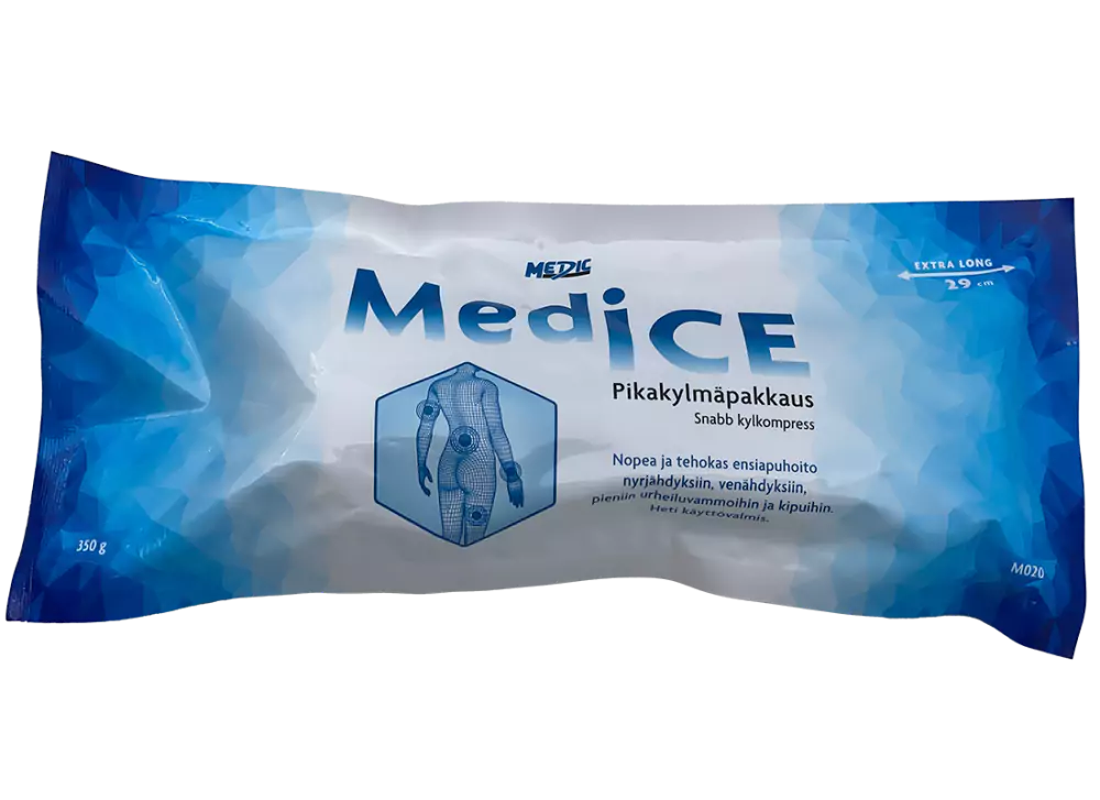 Erikoispitkä pikakylmäpakkaus urheiluvammoihin