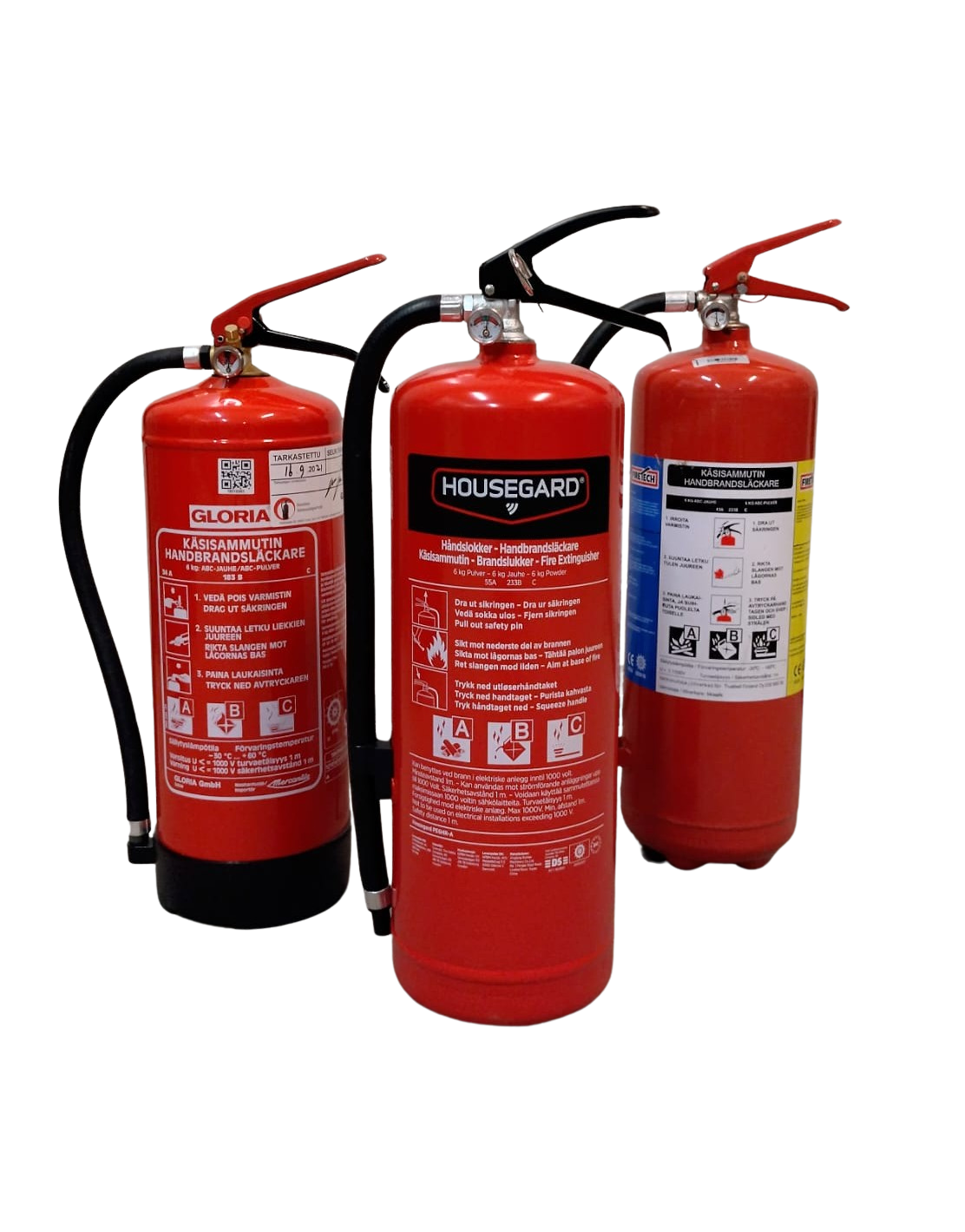 Kierrätetty sammutin | koeponnistettu jauhesammutin