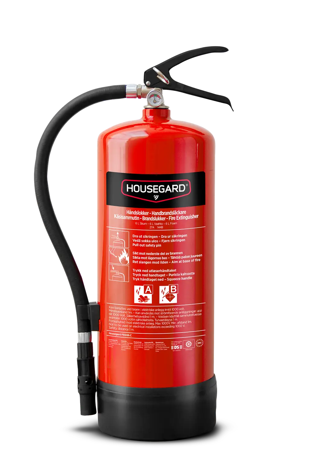PFAS-vapaa vaahtosammutin Housegardilta
